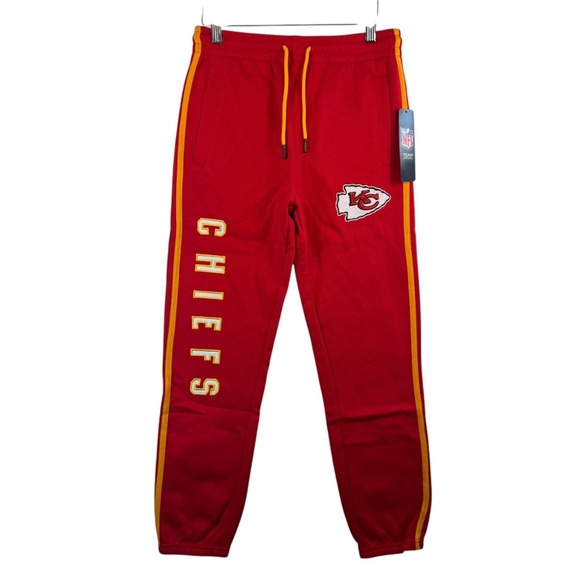 Ultra Game Chiefs Jogger Sweatpants NFL Football Red/Gold Stripe Youth‎ 14-16 - Picture 1 of 7